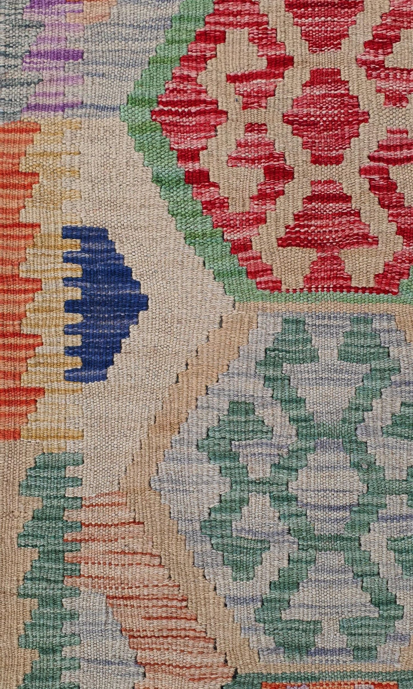 Uzbek Kilim Handwoven Tribal Rug, J80176