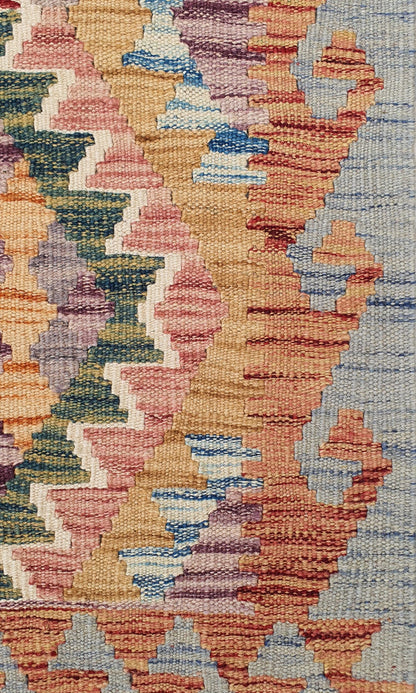 Uzbek Kilim Handwoven Tribal Rug, J80177