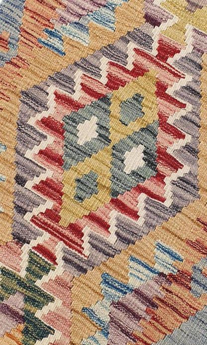 Uzbek Kilim Handwoven Tribal Rug, J80177