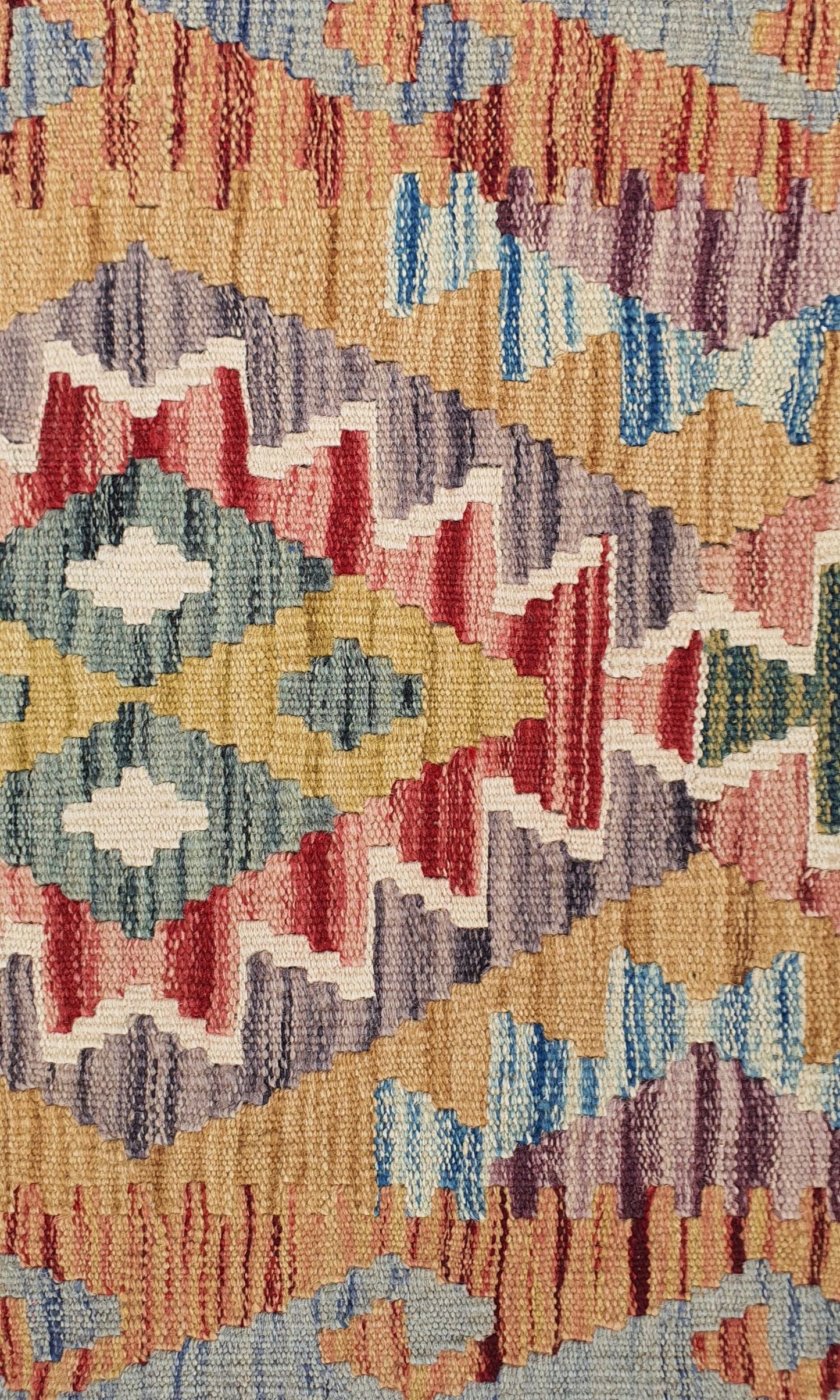 Uzbek Kilim Handwoven Tribal Rug, J80177