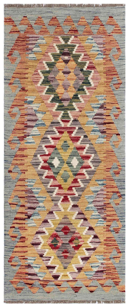 Uzbek Kilim Handwoven Tribal Rug