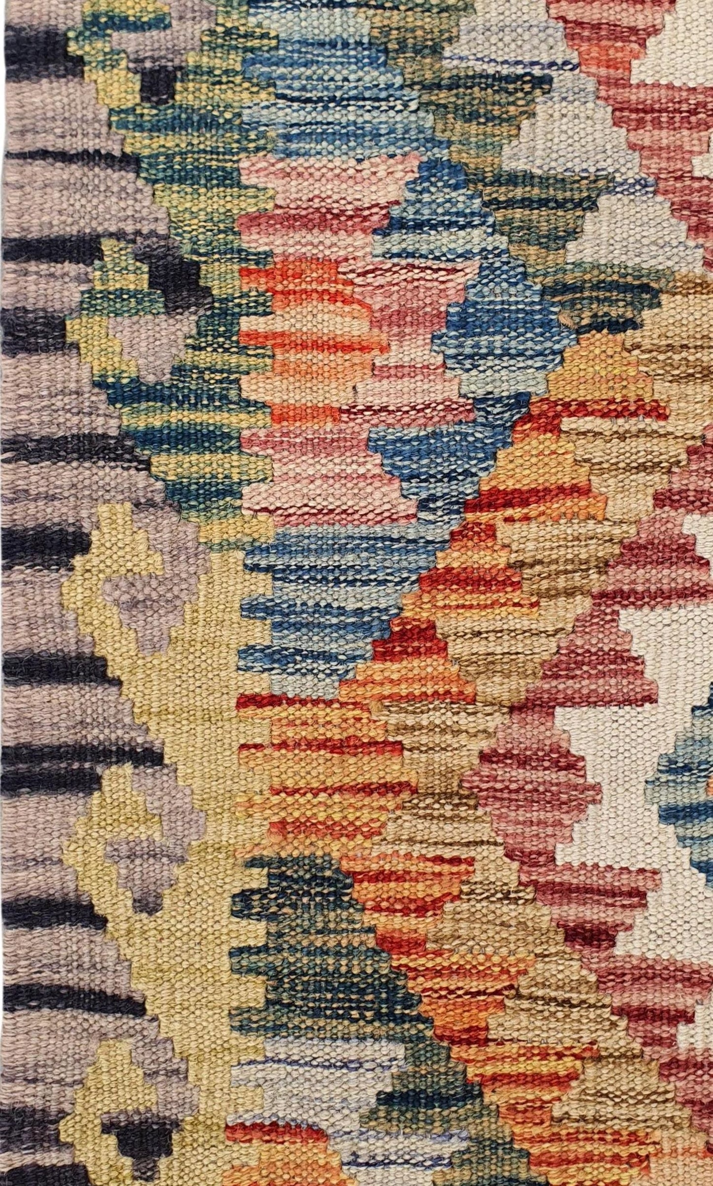 Uzbek Kilim Handwoven Tribal Rug, J80178