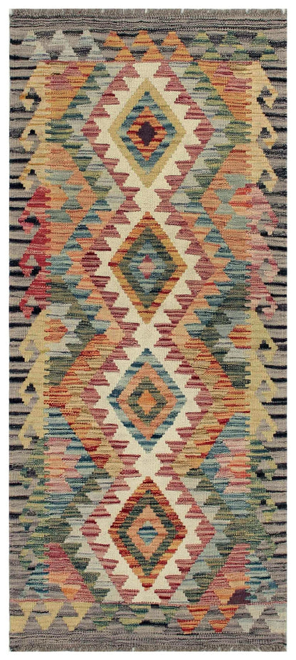 Uzbek Kilim Handwoven Tribal Rug