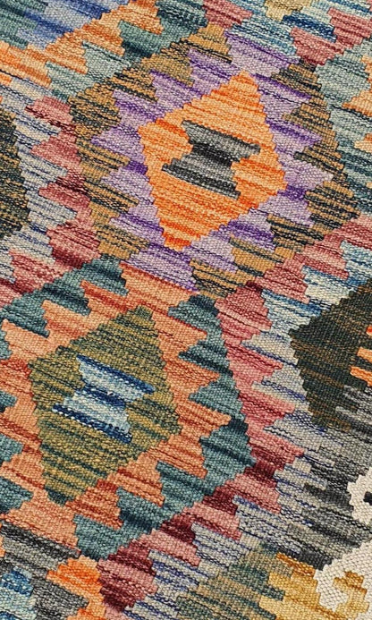 Uzbek Kilim Handwoven Tribal Rug, J80179