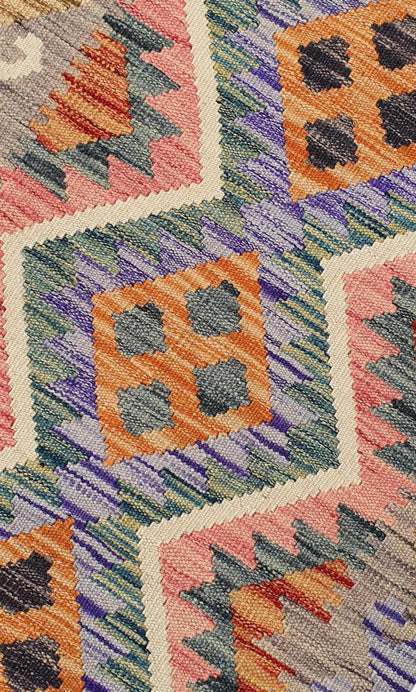 Uzbek Kilim Handwoven Tribal Rug, J80180