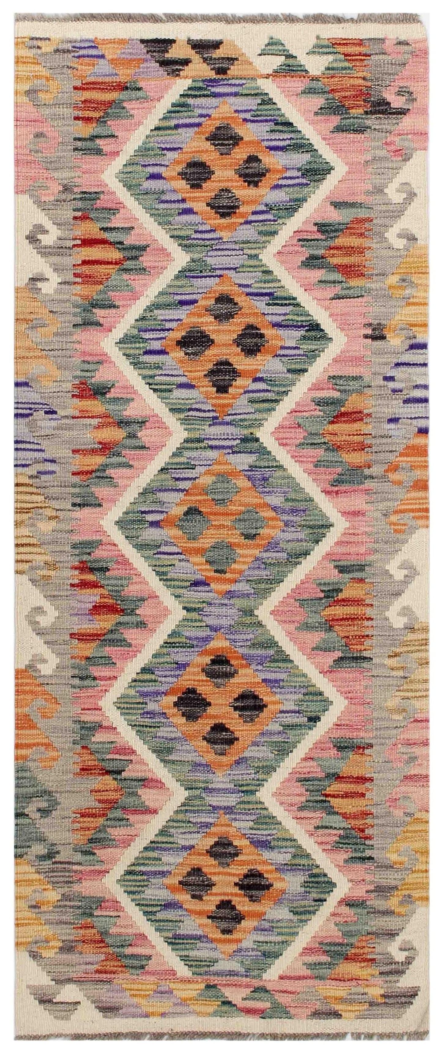 Uzbek Kilim Handwoven Tribal Rug