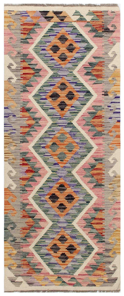 Uzbek Kilim Handwoven Tribal Rug