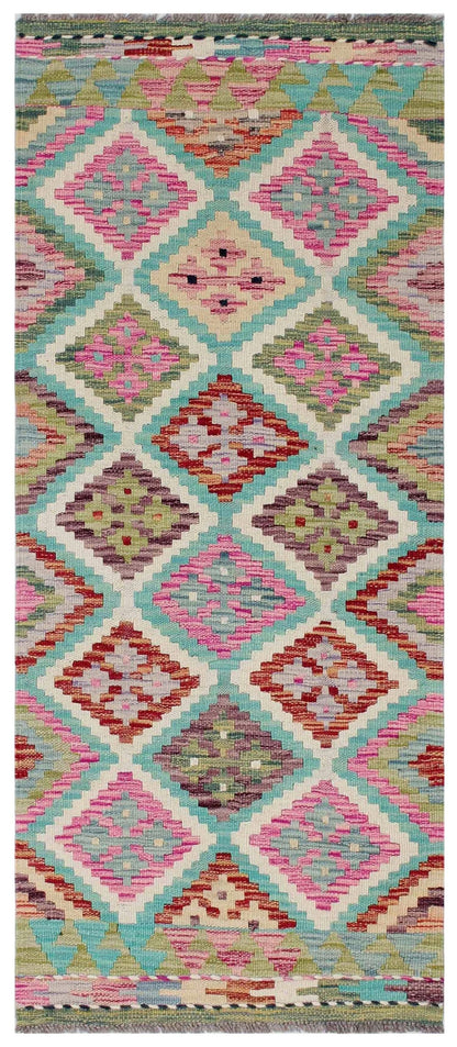 Uzbek Kilim Handwoven Tribal Rug