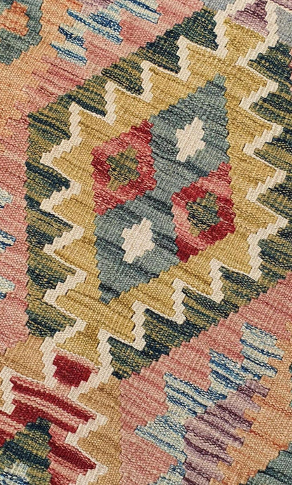 Uzbek Kilim Handwoven Tribal Rug, J80182