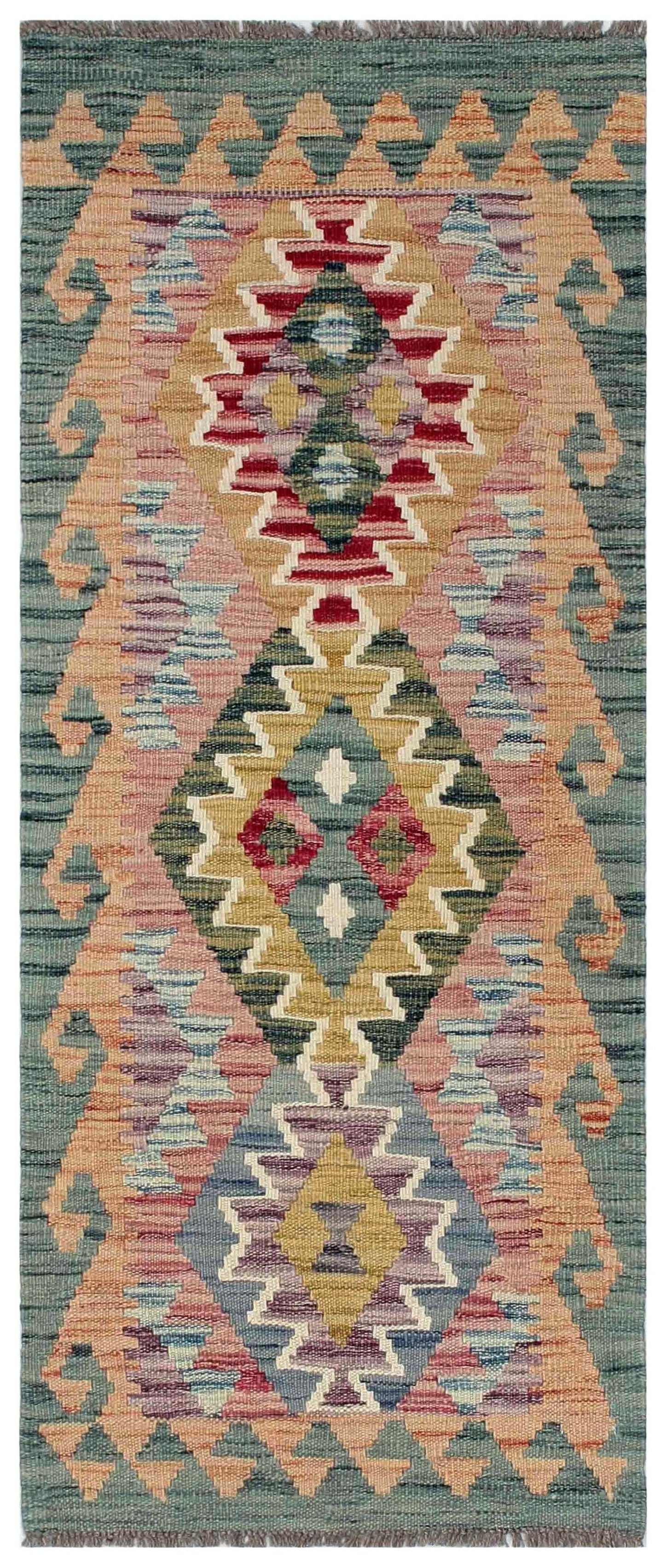Uzbek Kilim Handwoven Tribal Rug