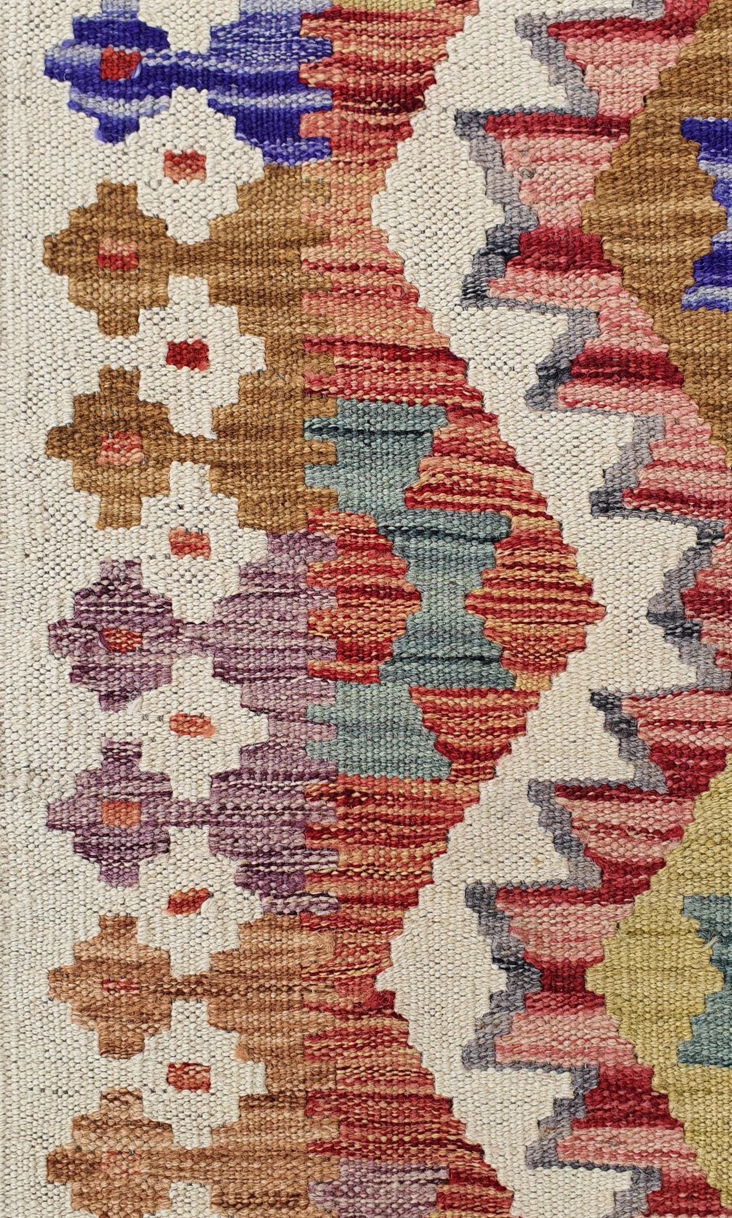 Uzbek Kilim Handwoven Tribal Rug, J80184