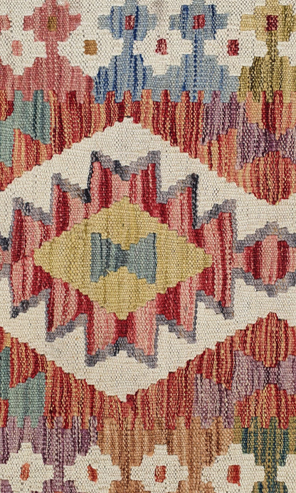 Uzbek Kilim Handwoven Tribal Rug, J80184