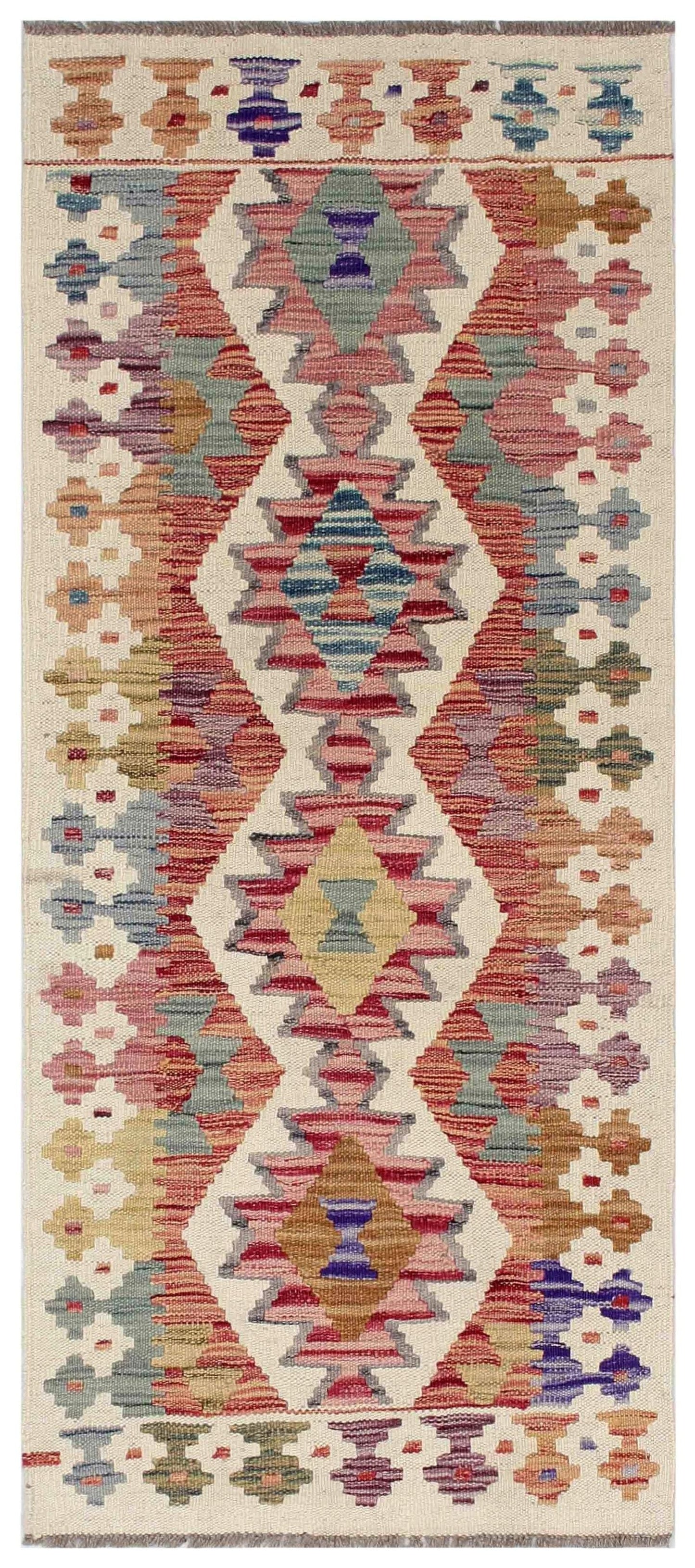 Uzbek Kilim Handwoven Tribal Rug