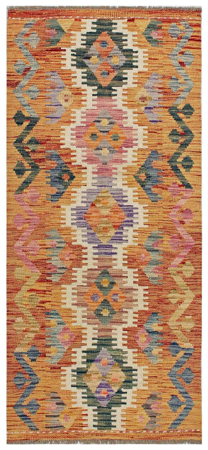 Uzbek Kilim Handwoven Tribal Rug