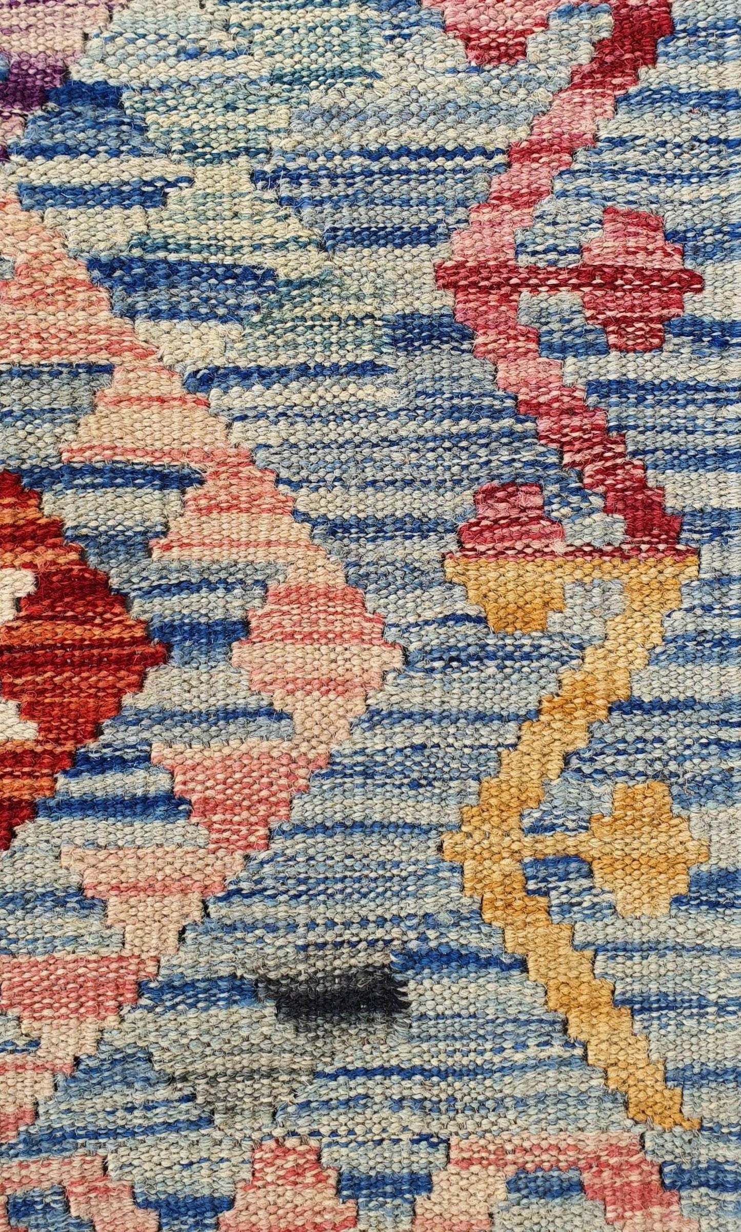 Uzbek Kilim Handwoven Tribal Rug, J80186
