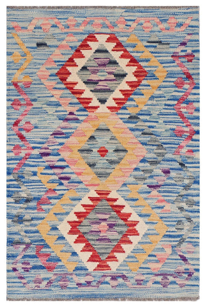 Uzbek Kilim Handwoven Tribal Rug