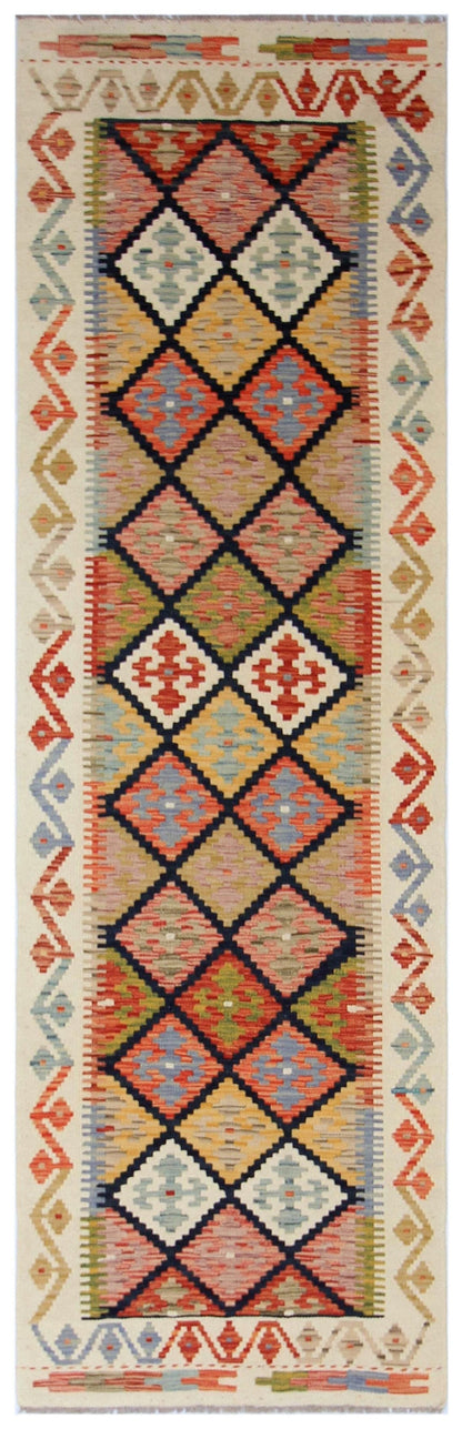 Uzbek Kilim Handwoven Tribal Rug