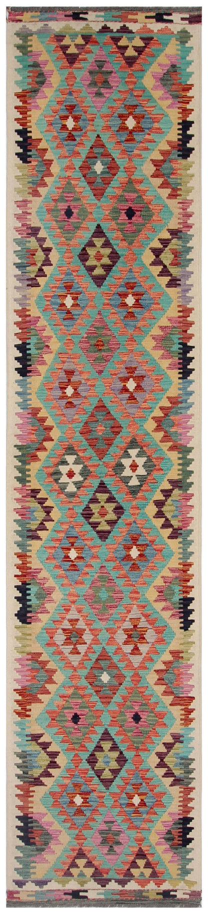 Uzbek Kilim Handwoven Tribal Rug