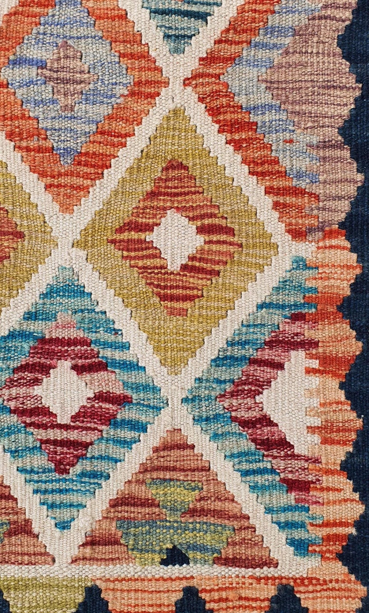 Uzbek Kilim Handwoven Tribal Rug, J80192