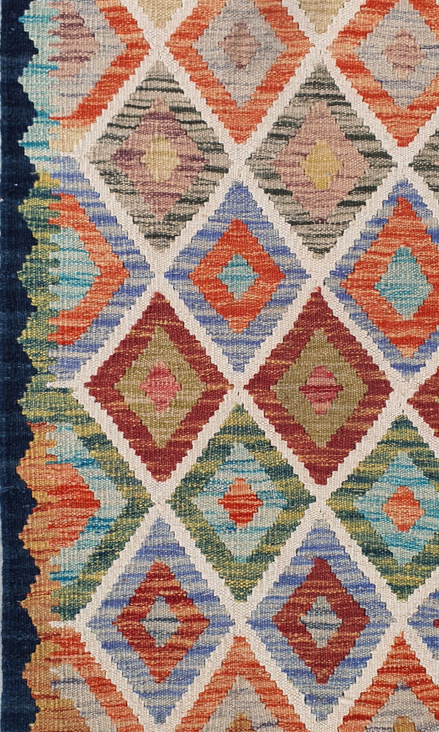 Uzbek Kilim Handwoven Tribal Rug, J80192