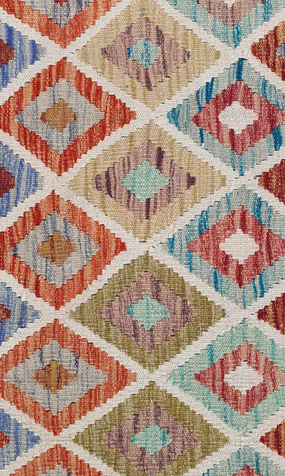 Uzbek Kilim Handwoven Tribal Rug, J80192