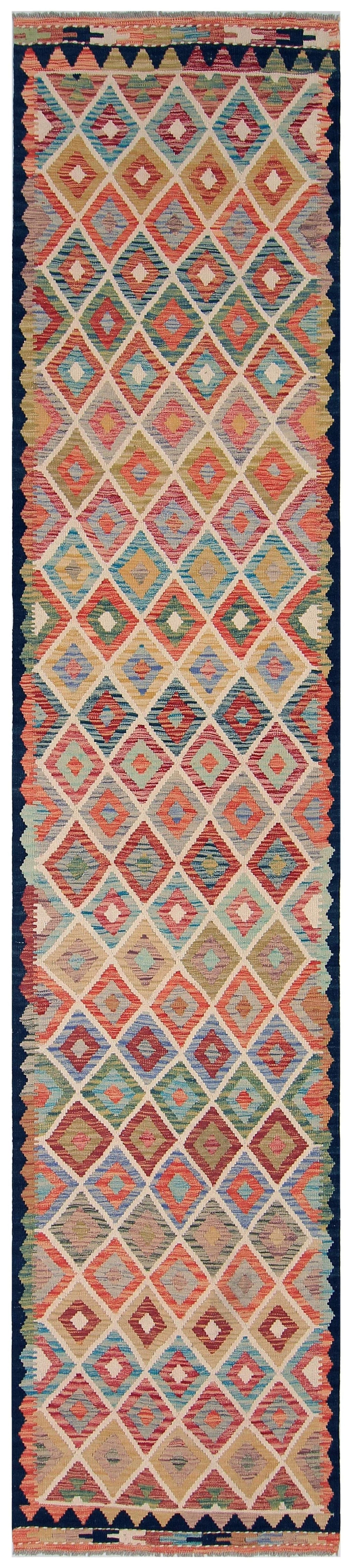 Uzbek Kilim Handwoven Tribal Rug