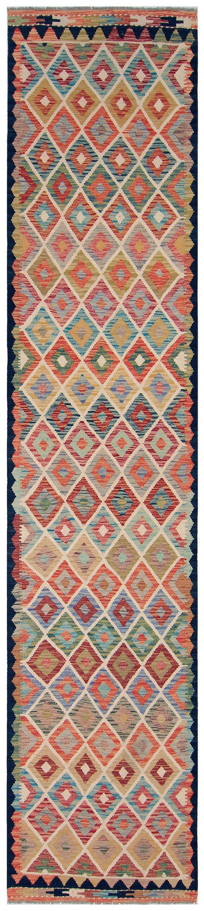 Uzbek Kilim Handwoven Tribal Rug