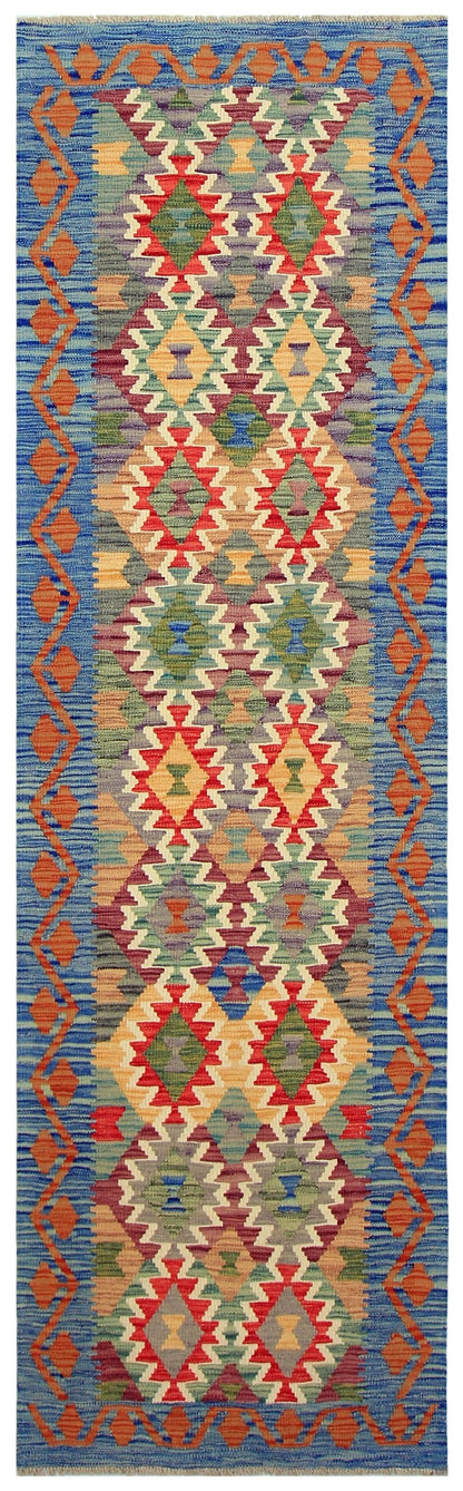 Uzbek Kilim Handwoven Tribal Rug