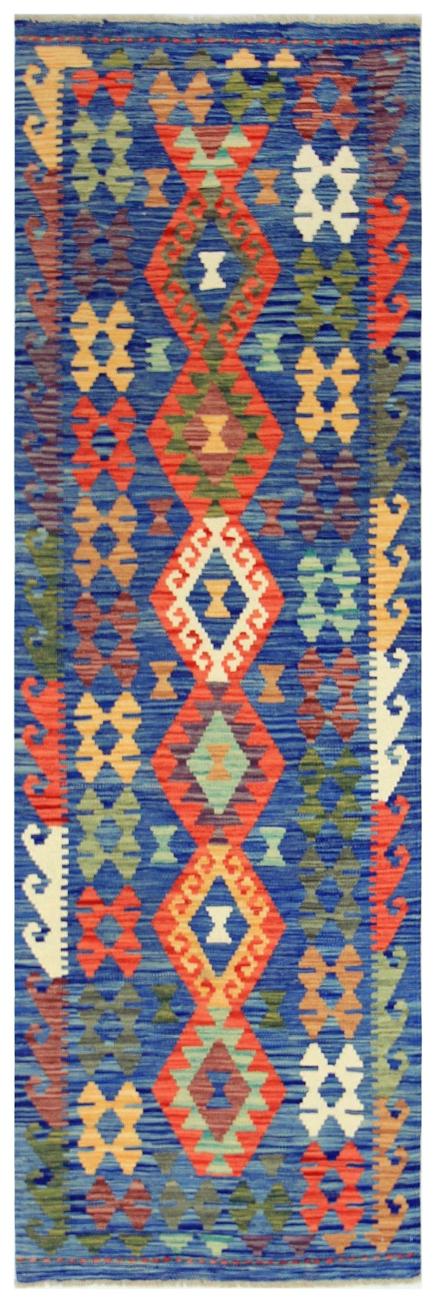Uzbek Kilim Handwoven Tribal Rug