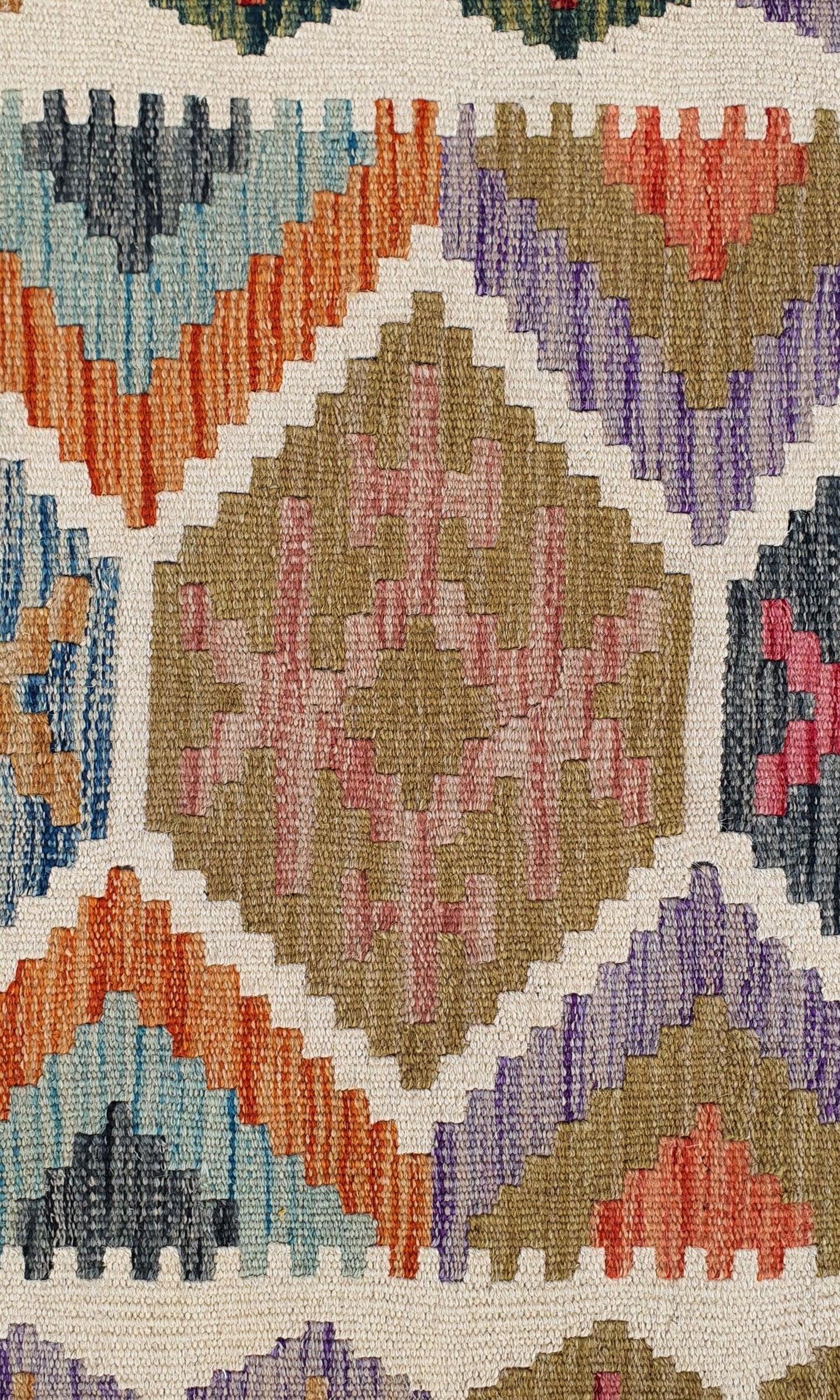 Uzbek Kilim Handwoven Tribal Rug, J80198