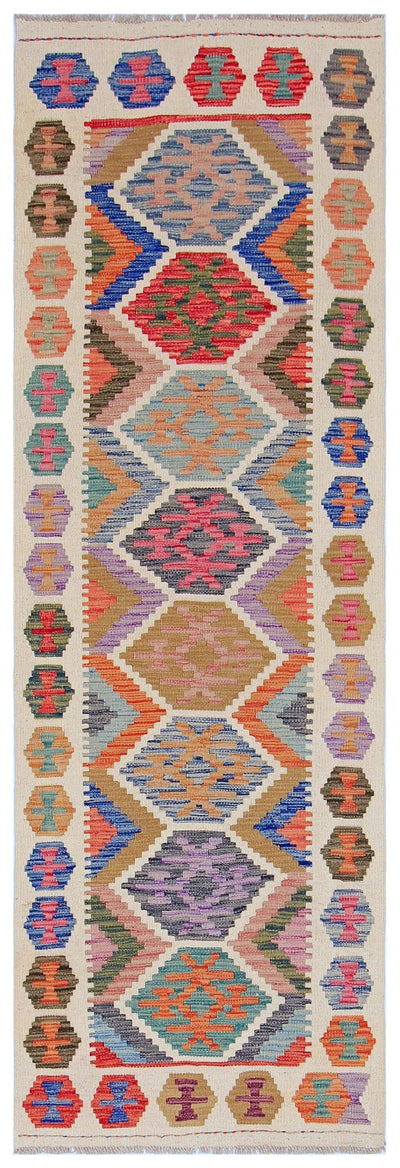 Uzbek Kilim Handwoven Tribal Rug