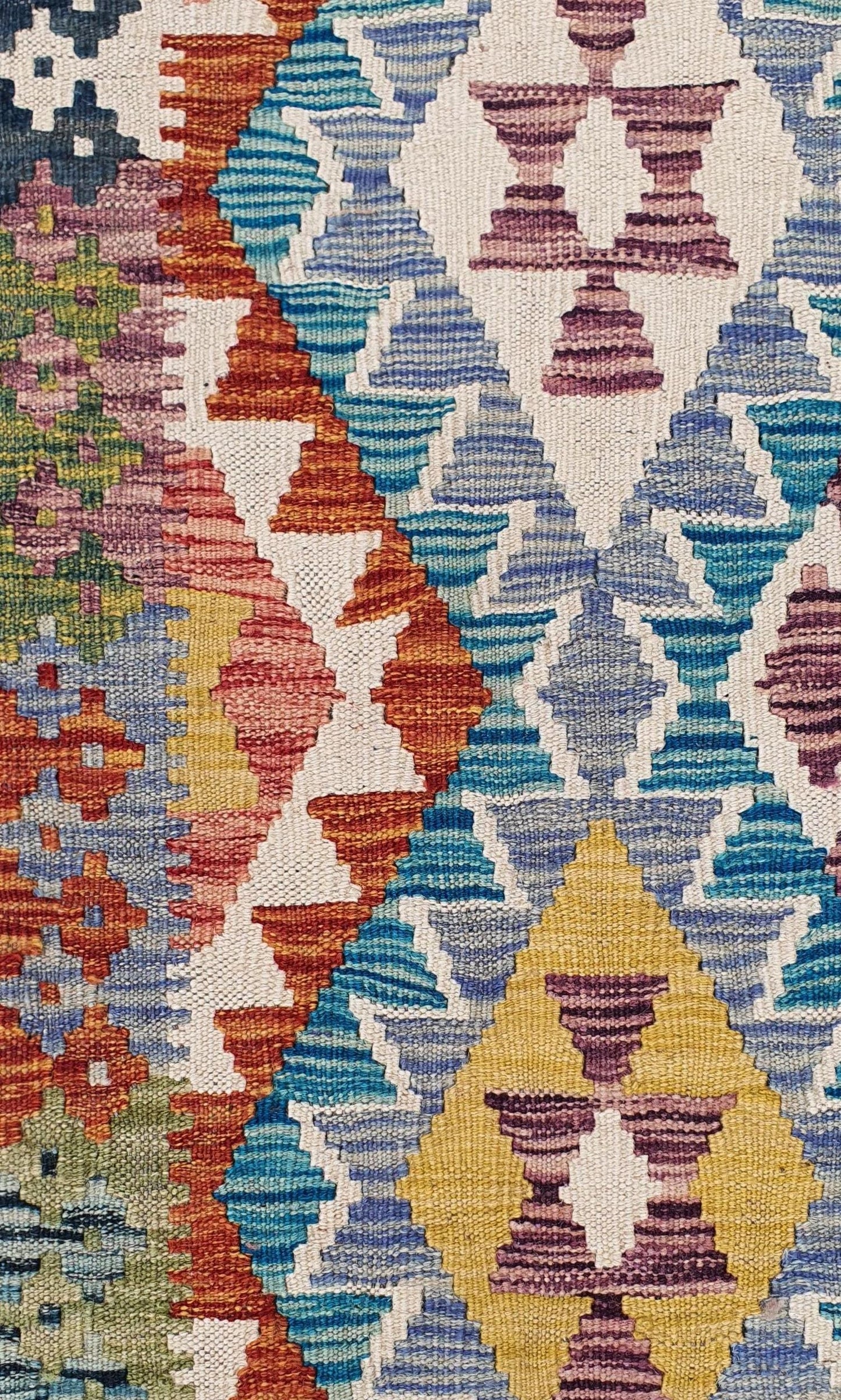 Uzbek Kilim Handwoven Tribal Rug, J80199