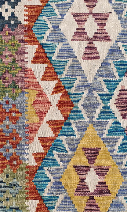 Uzbek Kilim Handwoven Tribal Rug, J80199