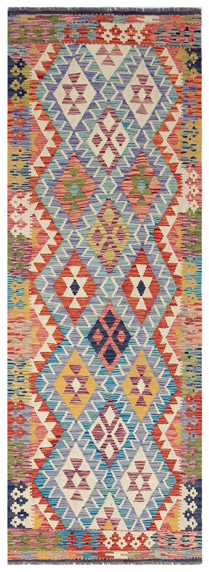 Uzbek Kilim Handwoven Tribal Rug