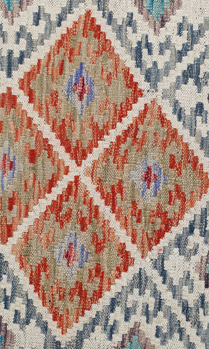 Uzbek Kilim Handwoven Tribal Rug, J80200