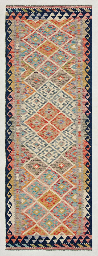Uzbek Kilim Handwoven Tribal Rug