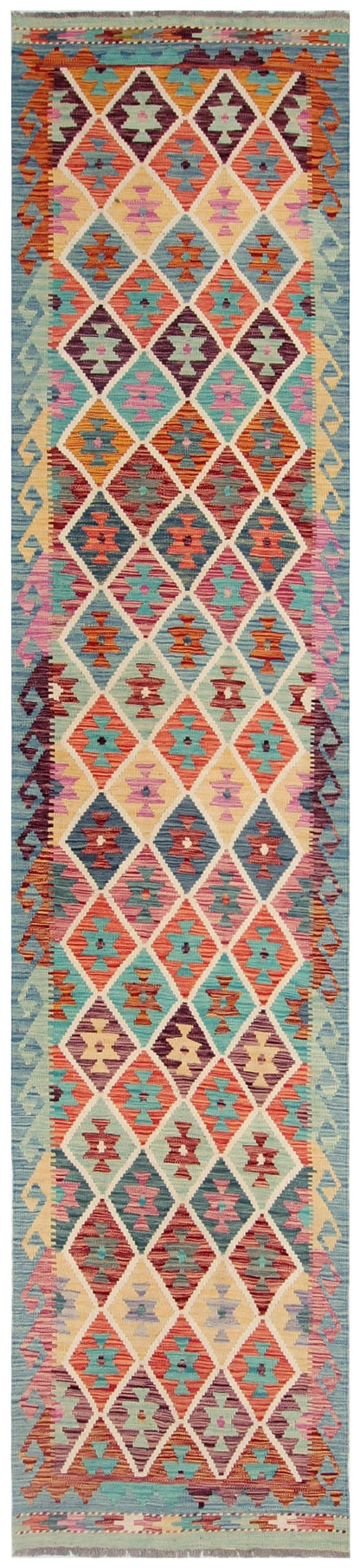Uzbek Kilim Handwoven Tribal Rug