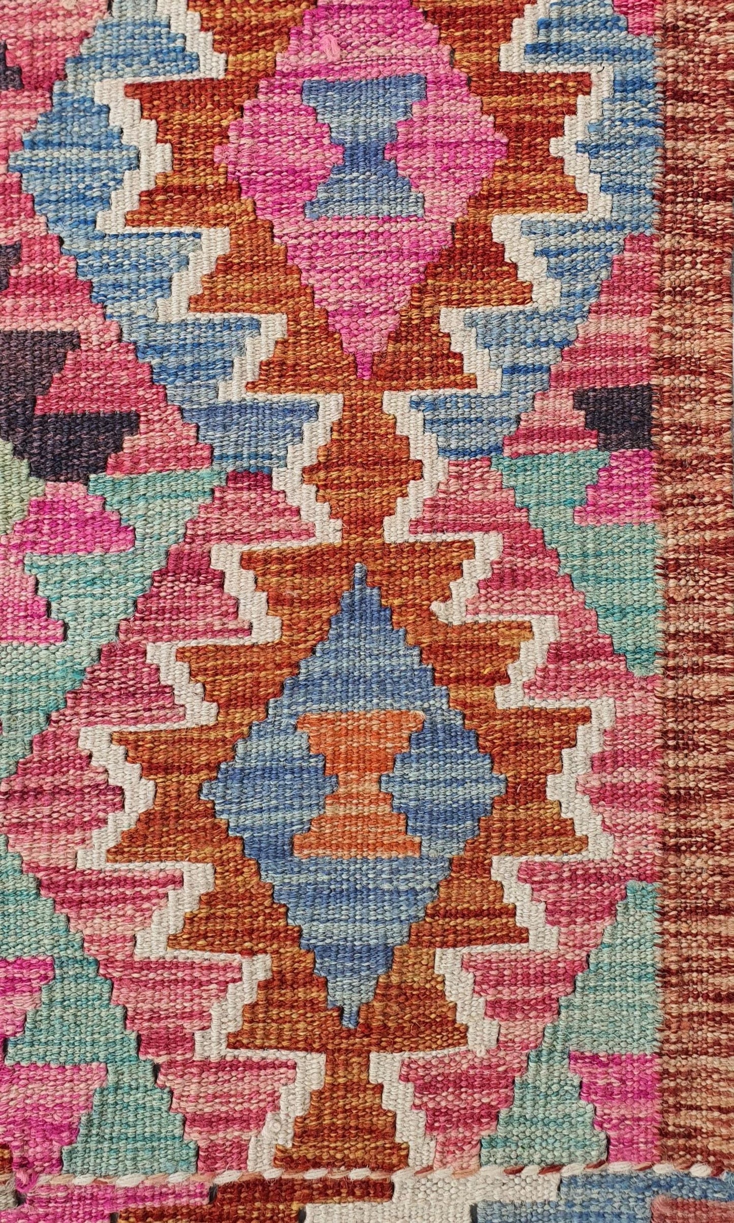 Uzbek Kilim Handwoven Tribal Rug, J80202