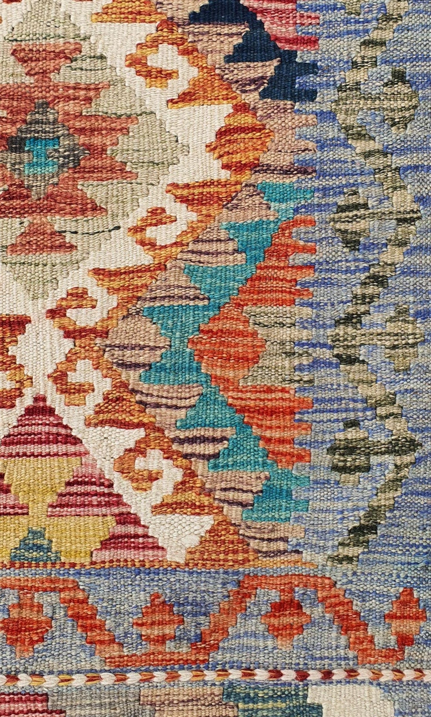 Uzbek Kilim Handwoven Tribal Rug, J80203