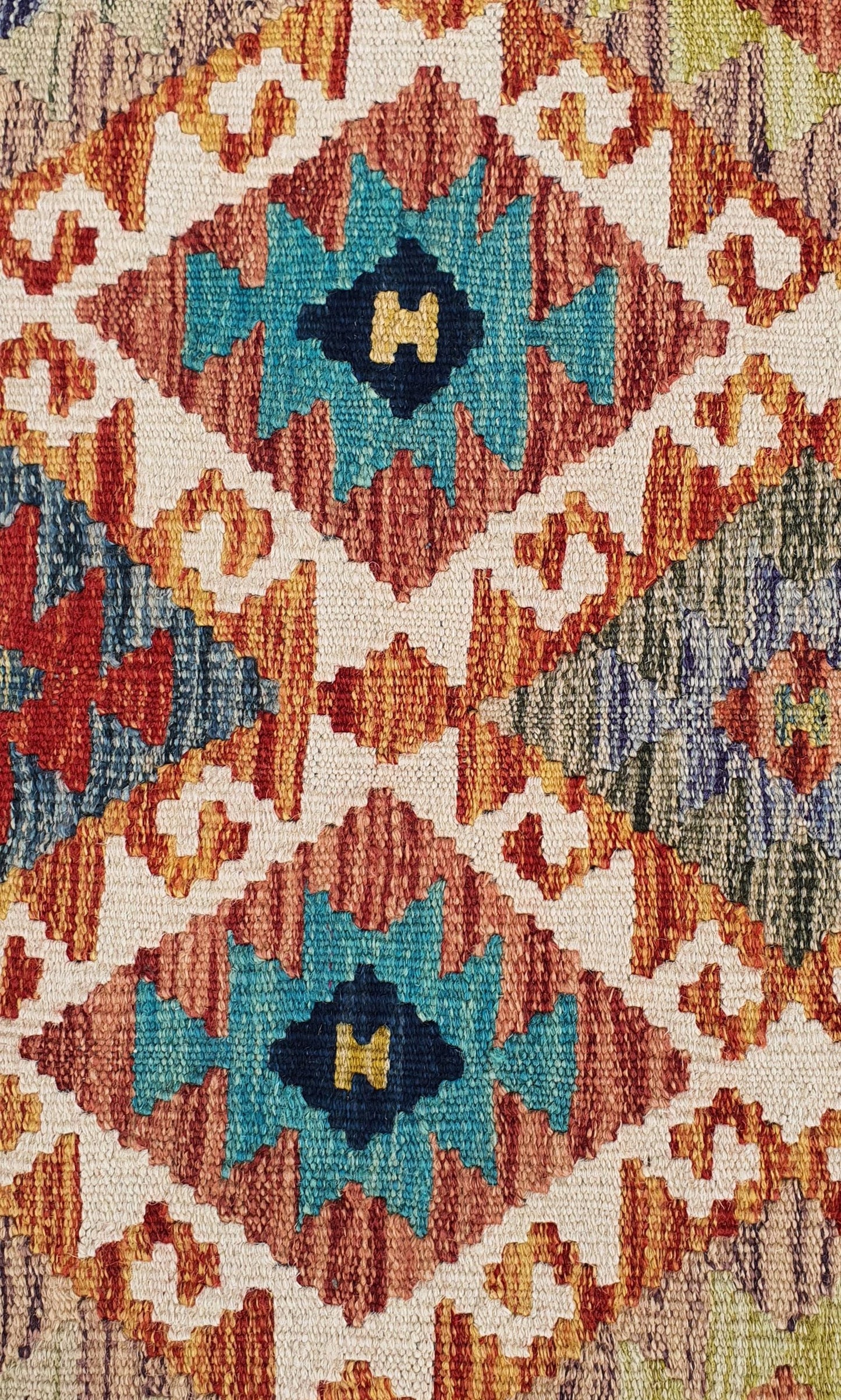 Uzbek Kilim Handwoven Tribal Rug, J80203