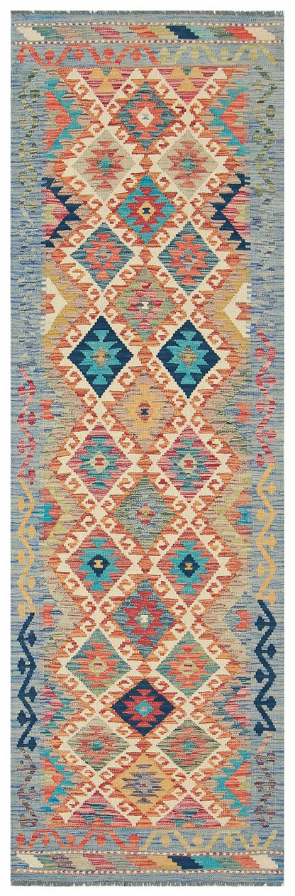Uzbek Kilim Handwoven Tribal Rug
