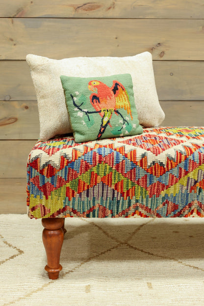 Uzbek Kilim Design Rug Bench, J80226