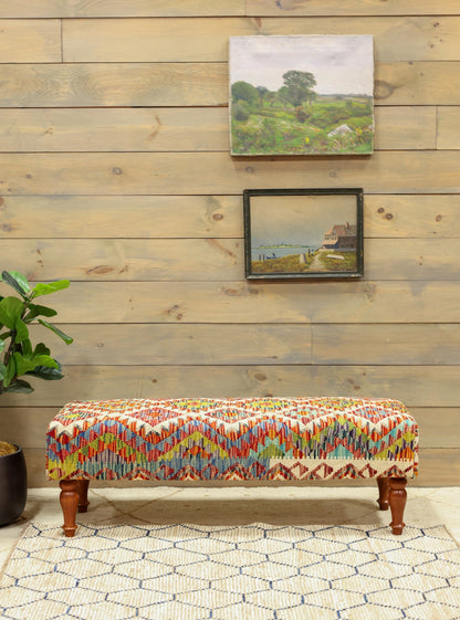 Uzbek Kilim Ottoman Tribal Rug
