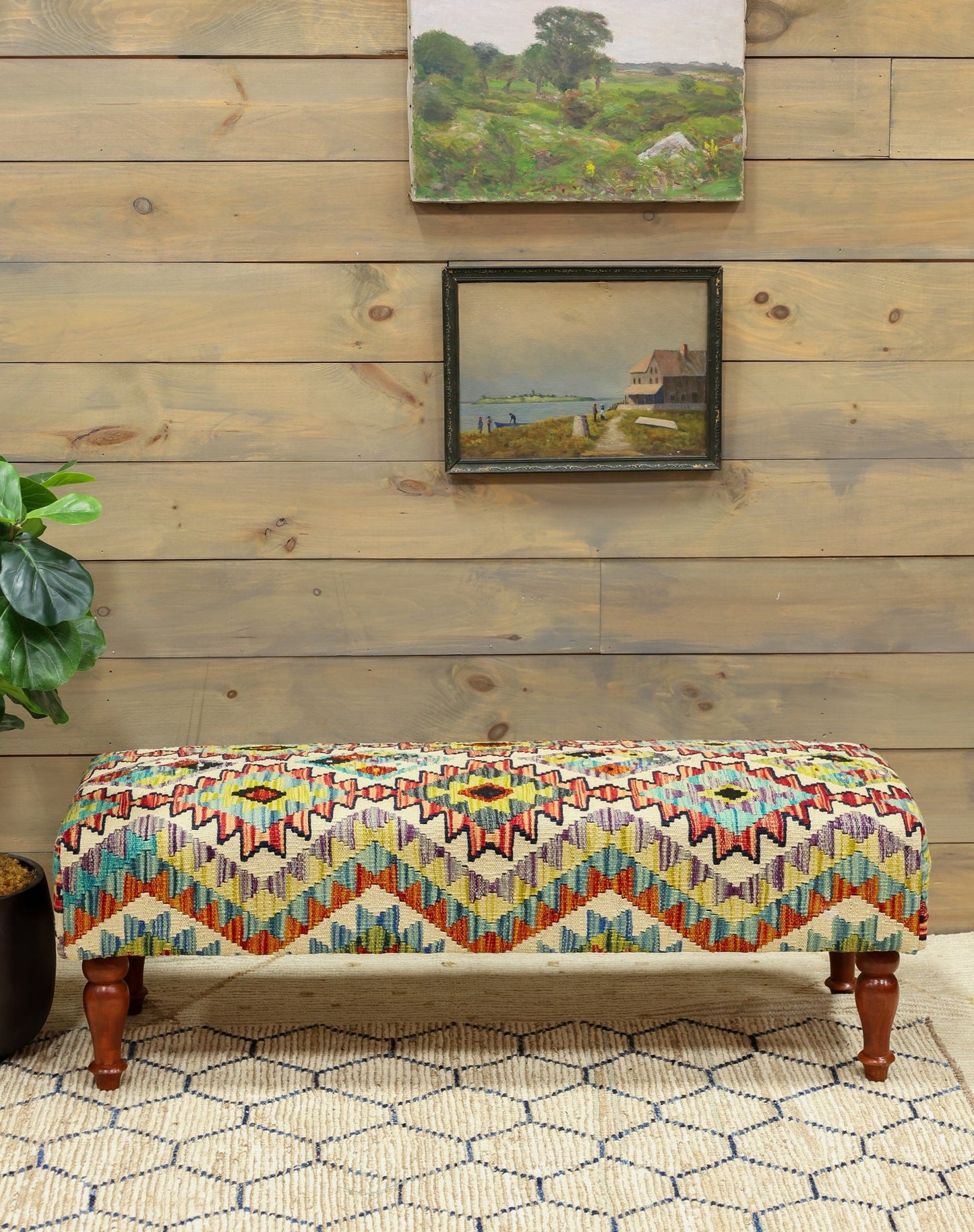 Uzbek Kilim Ottoman Tribal Rug