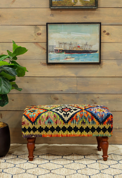 Uzbek Kilim Ottoman Tribal Rug