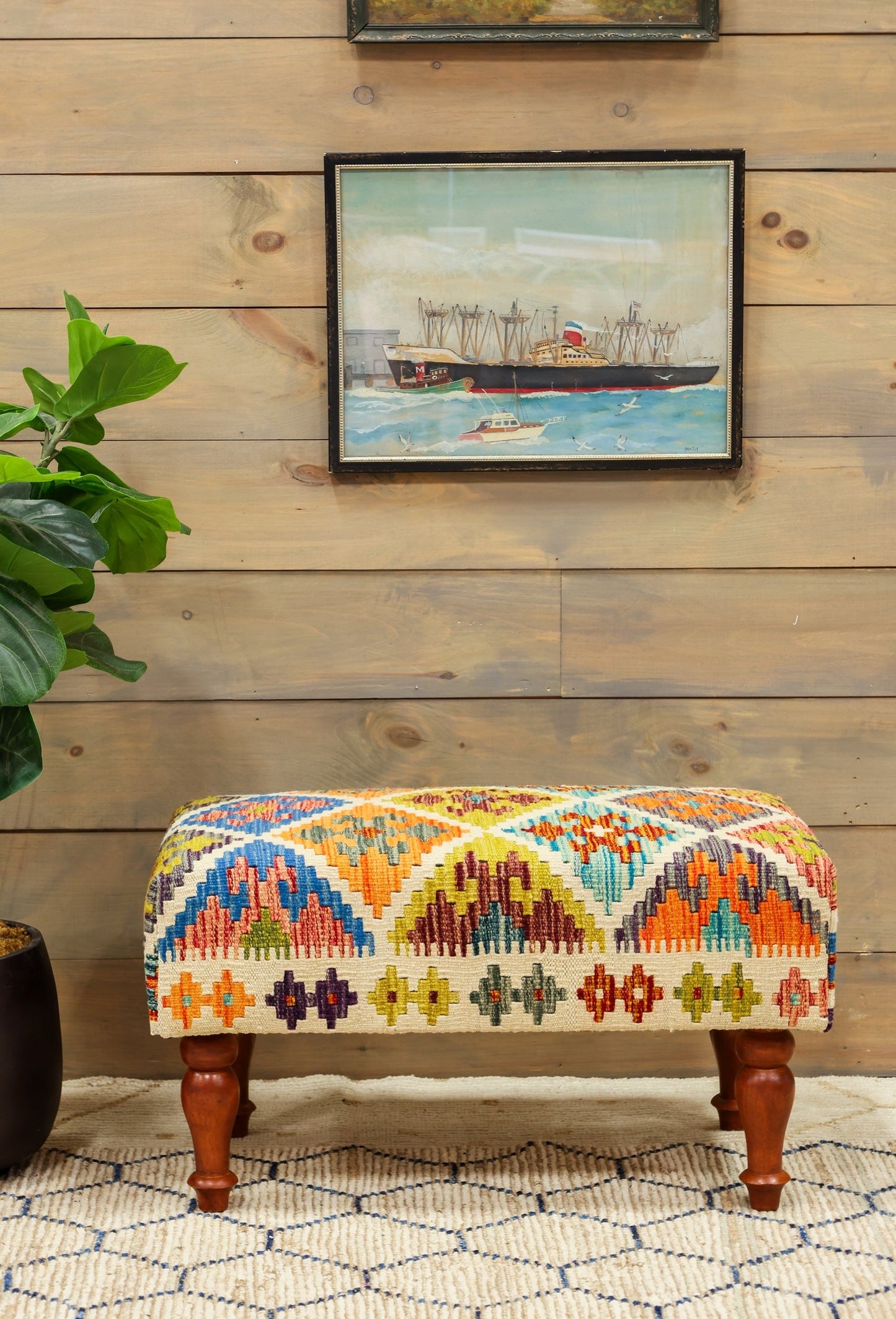 Uzbek Kilim Ottoman Tribal Rug