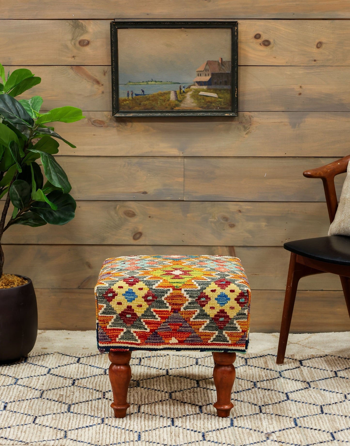 Uzbek Kilim Ottoman Tribal Rug
