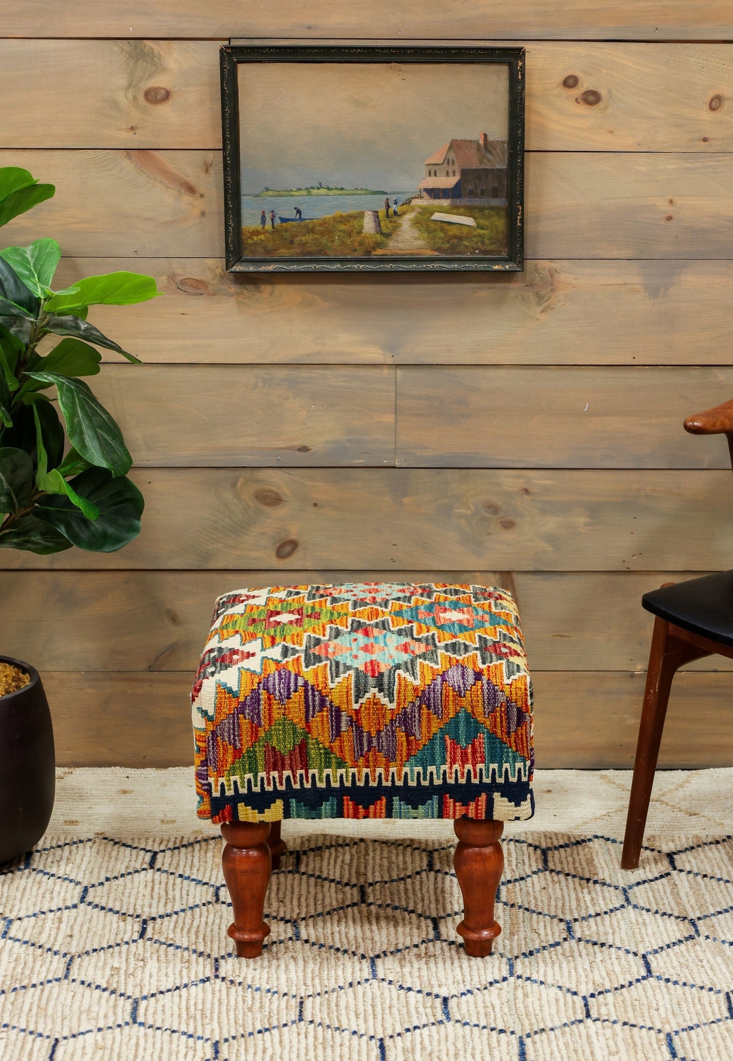 Uzbek Kilim Ottoman Tribal Rug