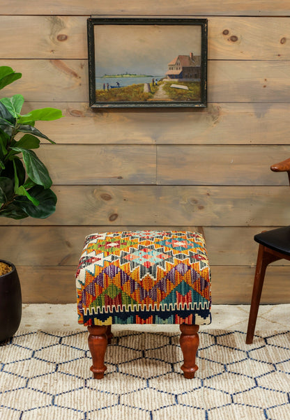 Uzbek Kilim Ottoman Tribal Rug