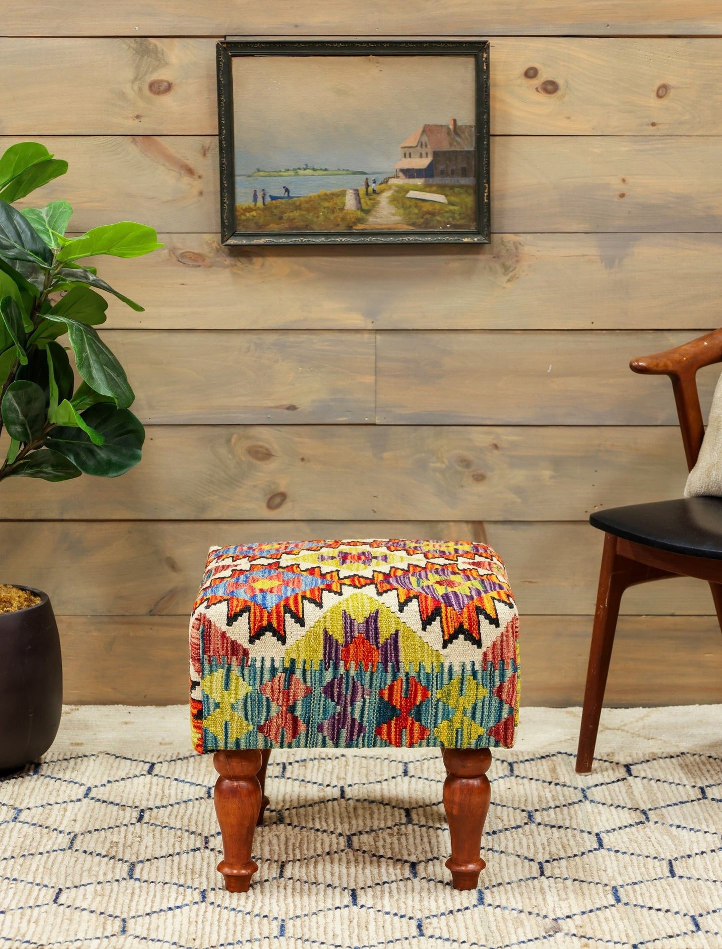 Uzbek Kilim Ottoman Tribal Rug